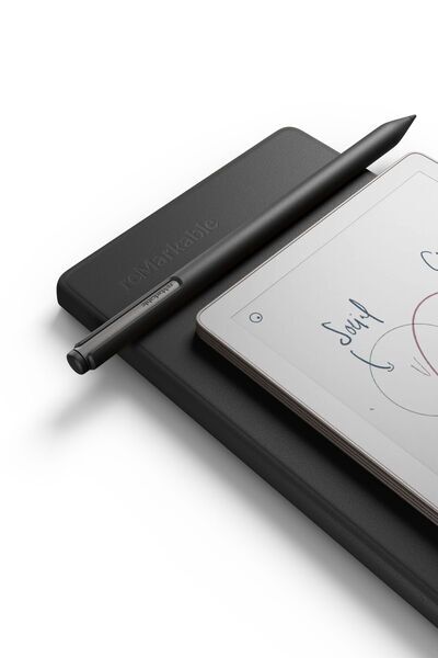 reMarkable Paper Pro Move | Paper Tablet | silber | Book Folio Premium leather black | Marker Plus 4