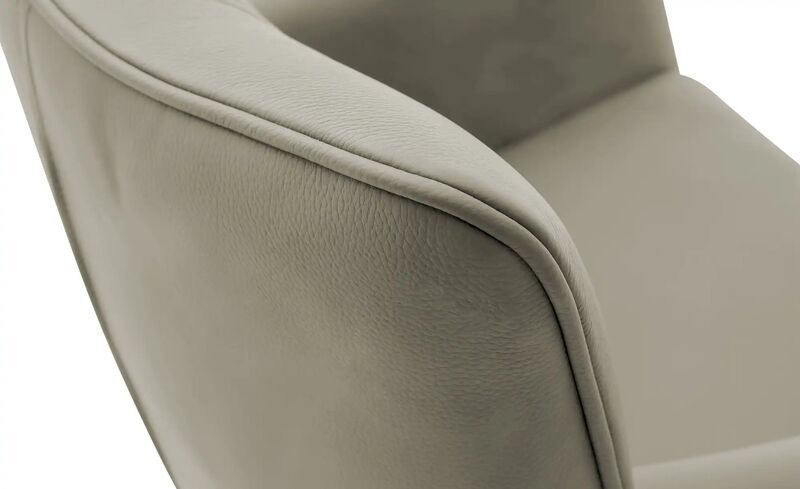 Remona Armlehnstuhl Drehbar Leder Creme | cream, image 3 of 4
