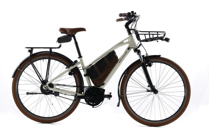 Riese & Müller Cruiser Mixte Silent (2022) | Trapez | weiß | 28" | 43 cm | S | 500 - 1000 km | Rahmentasche | Frontgepäckträger 1