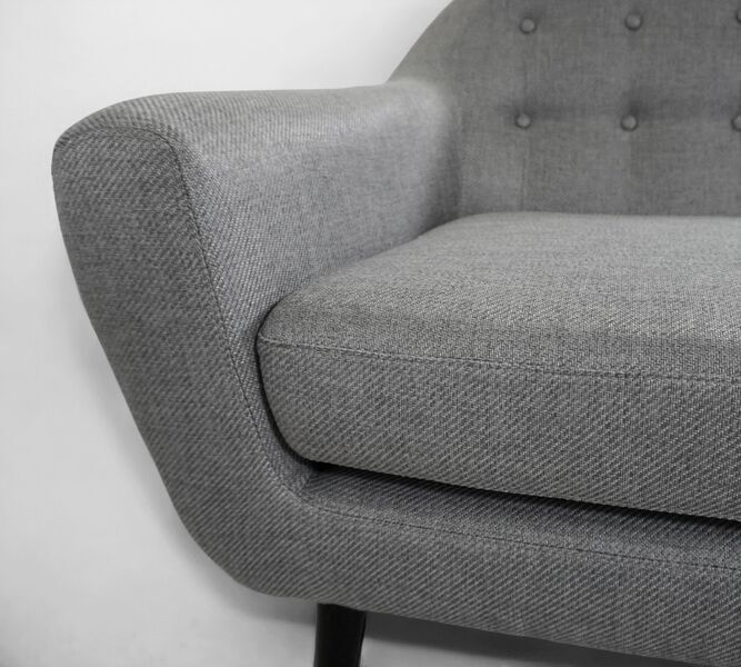 Ritchie Sofa 3-Sitzer Chesterfield-Stil Pearl Grey | grau, image 4 of 4