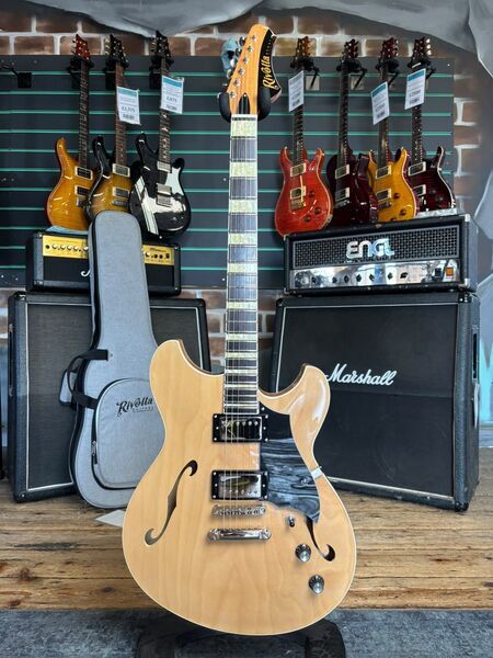 Rivolta Regatta VII Gloss Natural Semi-Hollow Electric Guitar | Gloss Natural, image 1 of 5