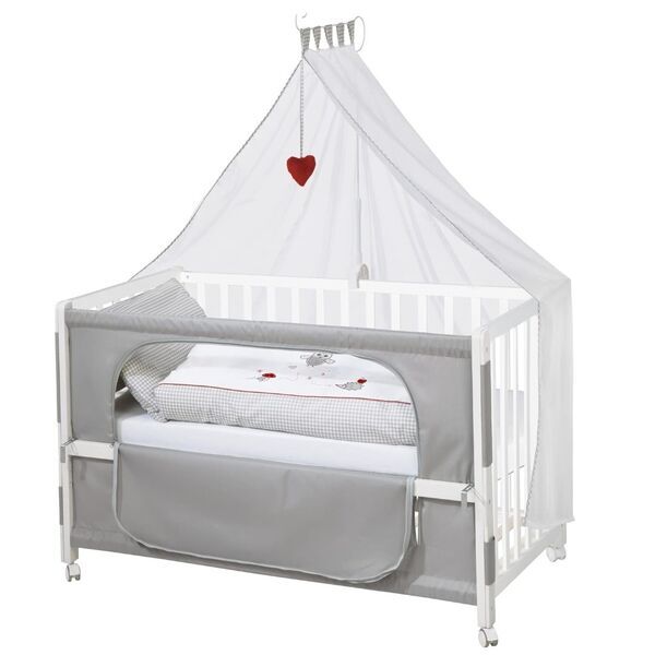 Roba Room Bed "Adam & Eule" Beistellbett | grey 1