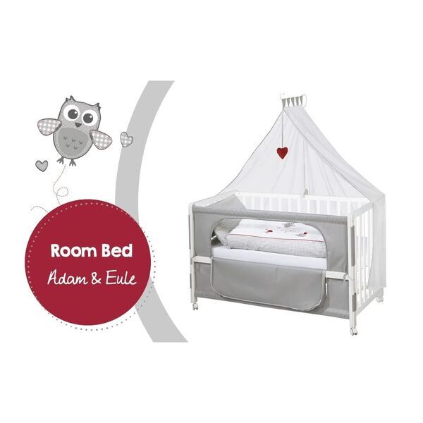 Roba Room Bed "Adam & Eule" Beistellbett | grey 2