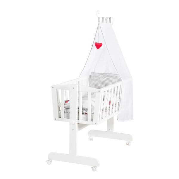 Roba Babywiege Adam & Eule | white 1