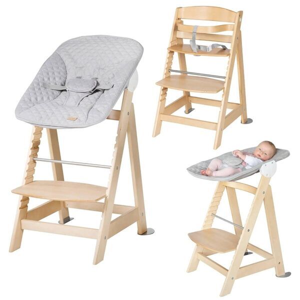 Roba Born Up Treppenhochstuhl 2-in-1 Set | brown 1