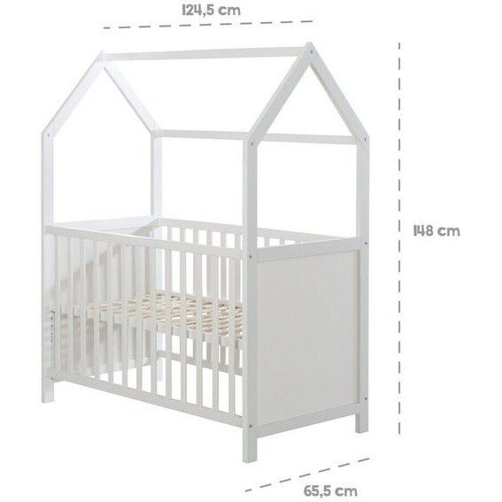 Roba Hausbett 60 x 120 cm | weiß 3