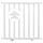 Roba Klemm-door safety gate | brown, thumbnail 2 of 3