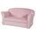 roba Lil Sofa children's sofa velvet | pink, thumbnail 1 of 3