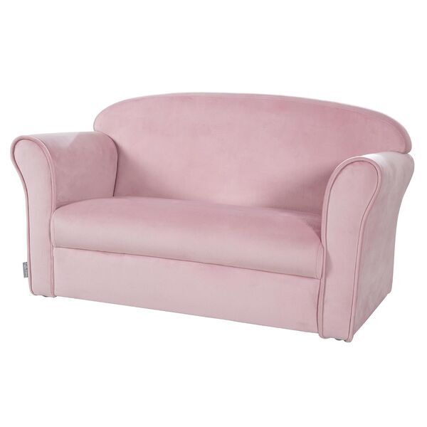 roba Lil Sofa children's sofa velvet | pink, image 1 of 3