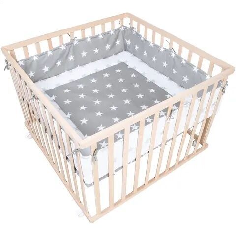 Roba Little Stars Laufgitter 100 x 100 cm | braun 1