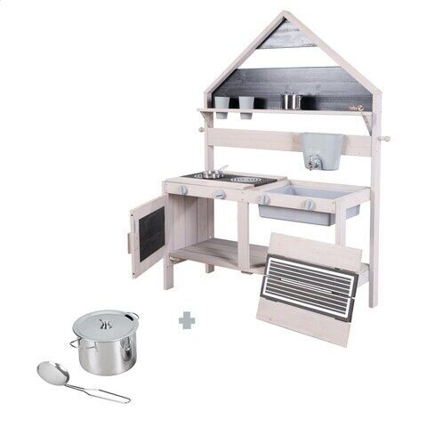 Roba Outdoor Matschküche in Hausoptik inkl. Zubehör | mehrfarbig 2