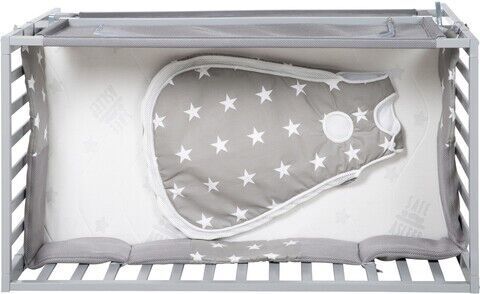 Roba Room Bed "Safe Asleep" Beistellbett | grau | Little Stars 4