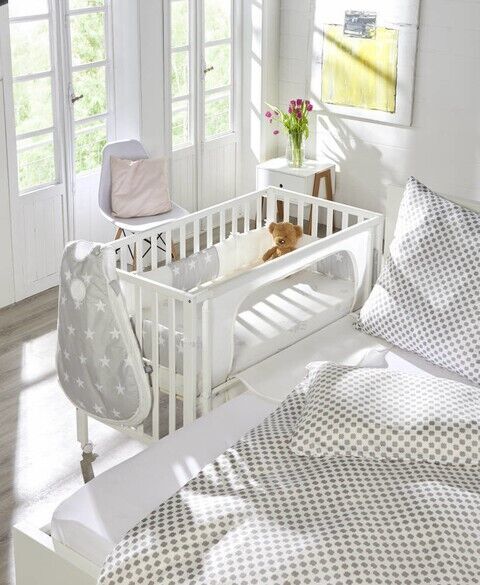 Roba Room Bed "Safe Asleep" Beistellbett | weiß | Little Stars 3