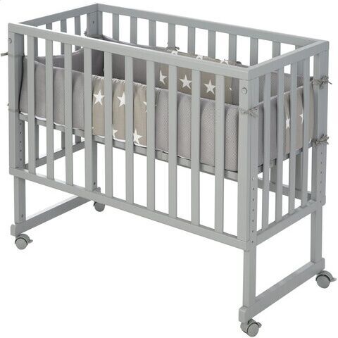 Roba Safe Asleep Little Stars Stuben- & Beistellbett | gray 2