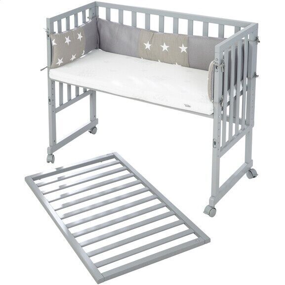 Roba Safe Asleep Little Stars Stuben- & Beistellbett | gray 3