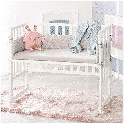 Roba Stuben- & Beistellbett 3-in-1 mit Barriere | grau 3