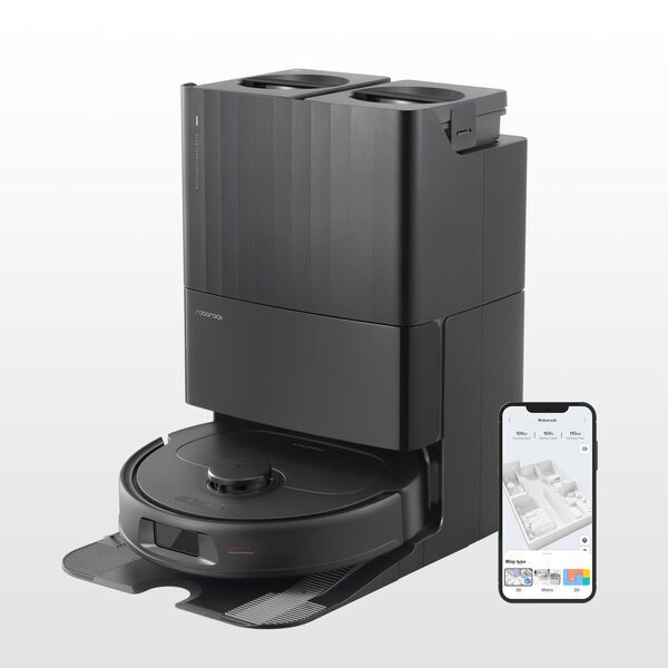 Roborock Qrevo S Robot Vacuum Cleaner with Mopping Function incl. Self-Emptying Station | black, image 1 of 1