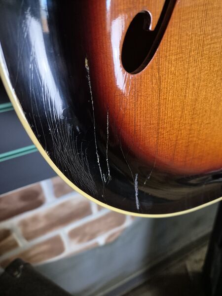 Roger Guitar Junior Cut Away Sunburst 1959 Hollow Body Electric Guitar | sunburst, image 4 of 5