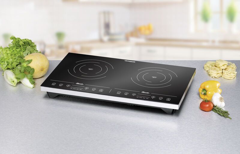 Rommelsbacher Double hotplate induction CT 3410/IN | black/silver 3
