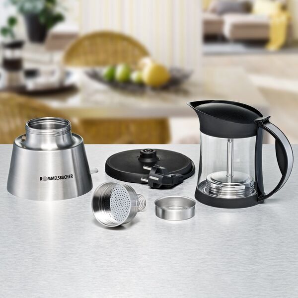 Rommelsbacher Espressokocher EKO 376/G | silber/schwarz 3