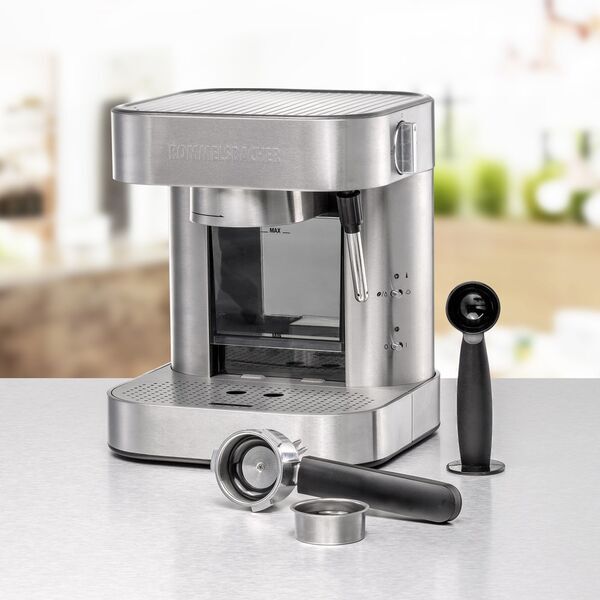 Rommelsbacher EKS 1510 Siebträger Kaffeemaschine | silber 3