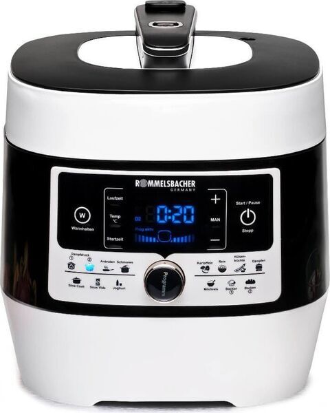 Rommelsbacher Pressure stove & multicooker MD 1000 MeinHans | black/white