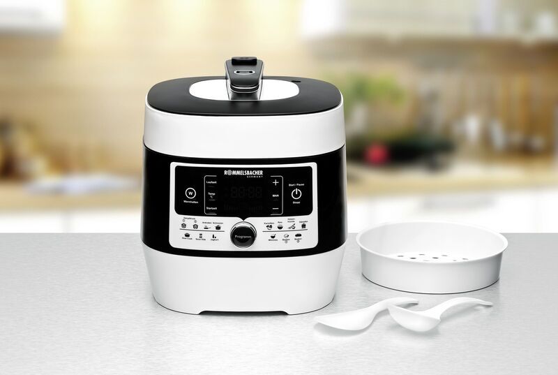 Rommelsbacher Pentola a pressione e multi-cucina MD 1000 MeinHans | nero/bianco 2