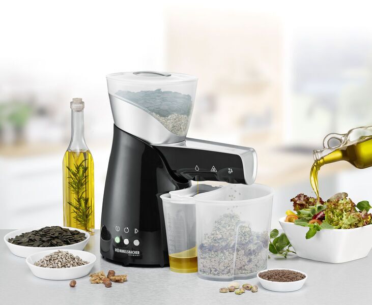 Rommelsbacher Oil press OP 700 Emilio | black/silver 5