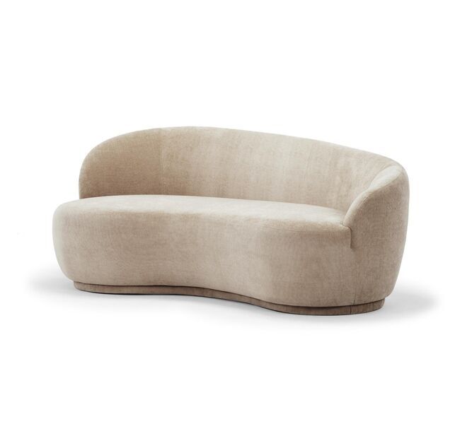 rose sofa 2.5-seater Danny Cream | brown, image 2 of 4