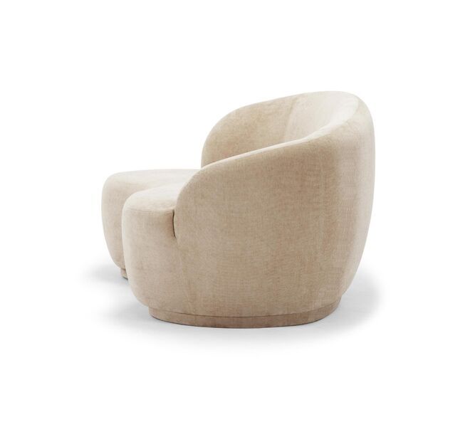 rose sofa 2.5-seater Danny Cream | brown, image 4 of 4