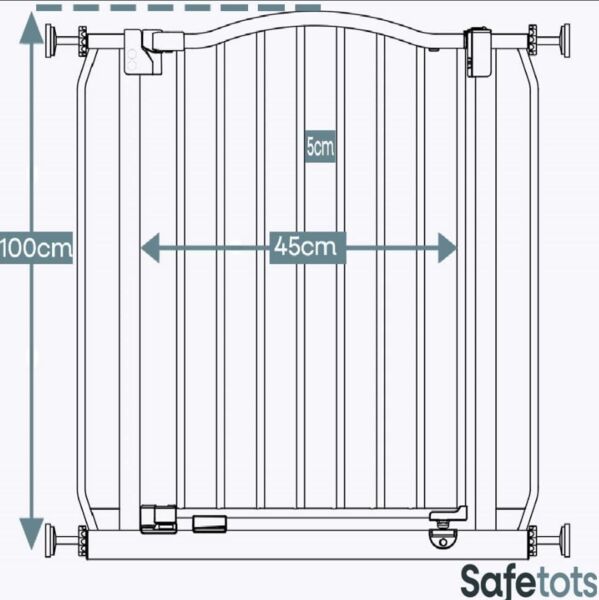 Safetots Extra Hohes преграда за стълби | сиво, image 3 of 3