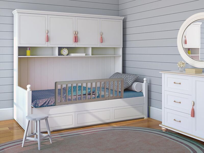 Safetots extrabreites madeira grade de cama | cinzento, image 2 of 3
