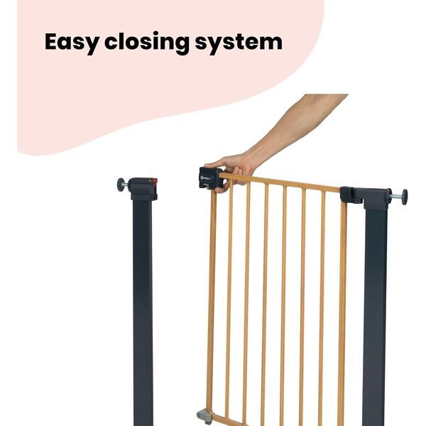 Safety 1st Easy Close Metal Gate | Version Englisch | black/brown 2