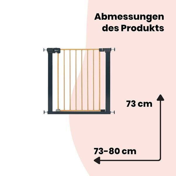 Safety 1st Easy Close Metal Gate | Version Englisch | black/brown 3