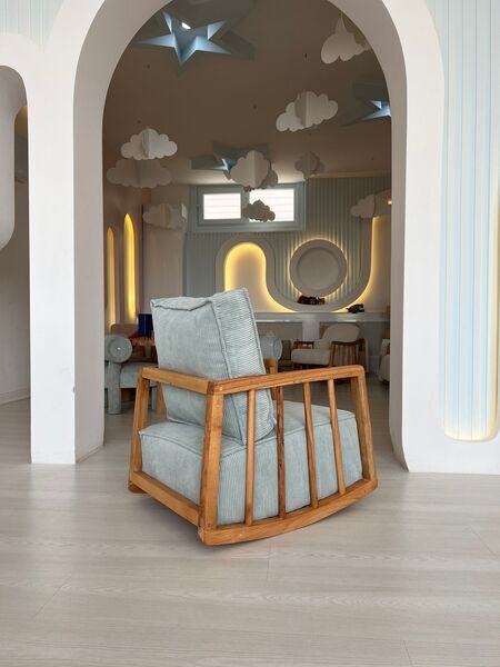 Sallanan children's armchair blue | blue, image 1 of 3
