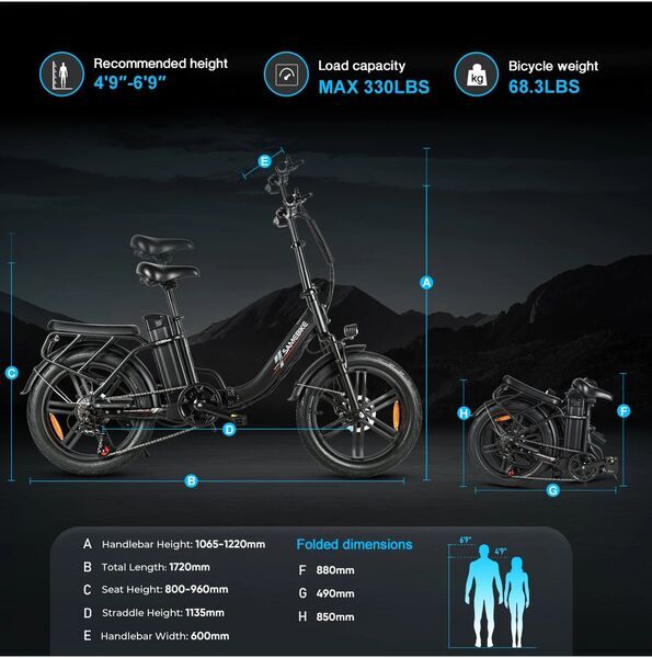SAMEBIKE CY20PRO BK | black | 20" | unisize | < 500 km, image 5 of 5