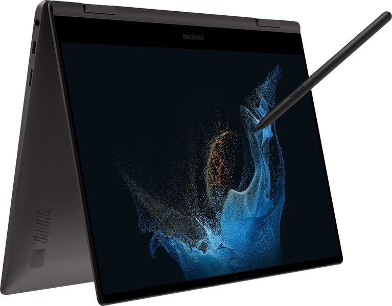 Samsung Galaxy Book2 Pro 360 13 | i7-1260P | 13.3" | 16 GB | 512 GB SSD | FP | Touch | Stylus-kynä | harmaa | Win 11 Home | DE 1