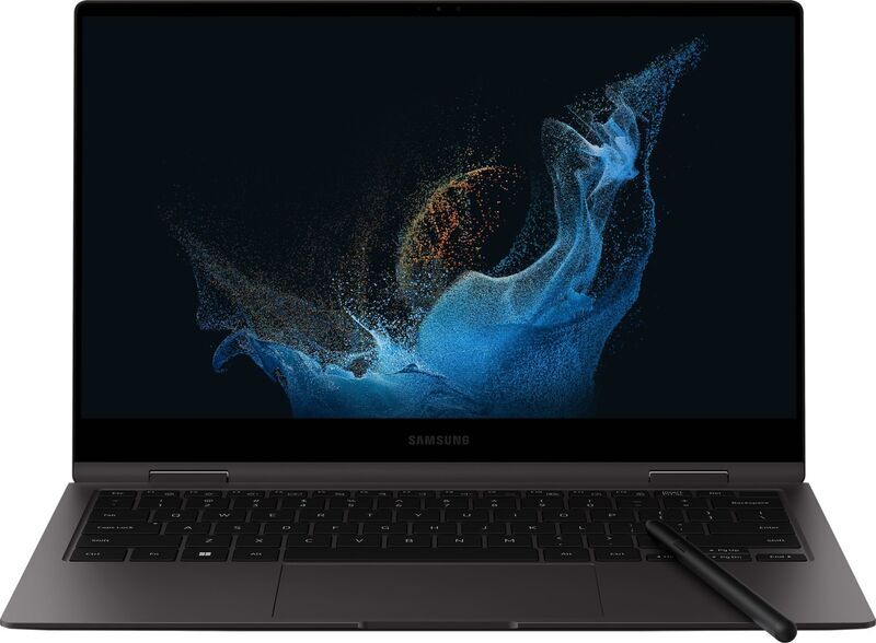 Samsung Galaxy Book2 Pro 360 13 | i7-1260P | 13.3" | 16 GB | 512 GB SSD | FP | Touch | Stylus-kynä | harmaa | Win 11 Home | DE 2