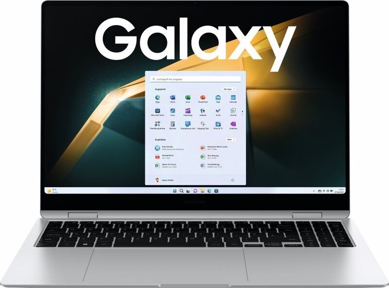 Samsung Galaxy Book4 360 | Core 5 120U | 15.6" | 8 GB | 256 GB SSD | Stylus | silber | Win 11 Home | DE 2