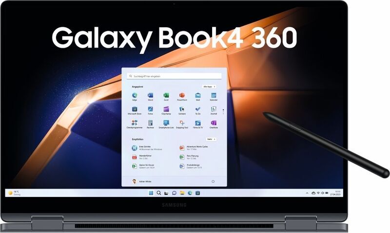 Samsung Galaxy Book4 360 | Core 7 150U | 15.6" | 16 GB | 512 GB SSD | FP | Stilo | grigio | Win 11 Home | NL 2
