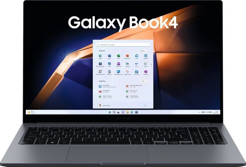 Samsung Galaxy Book4 | i3-1315U | 15.6" | 8 GB | 256 GB SSD | Podświetlenie klawiatury | szary | Win 11 Home | DE 1