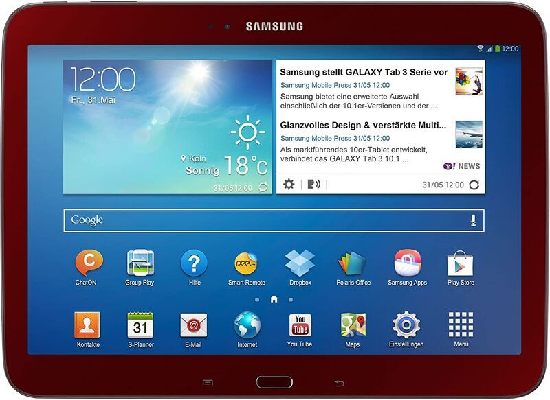 Samsung Galaxy Tab 3 | 16 GB | röd
