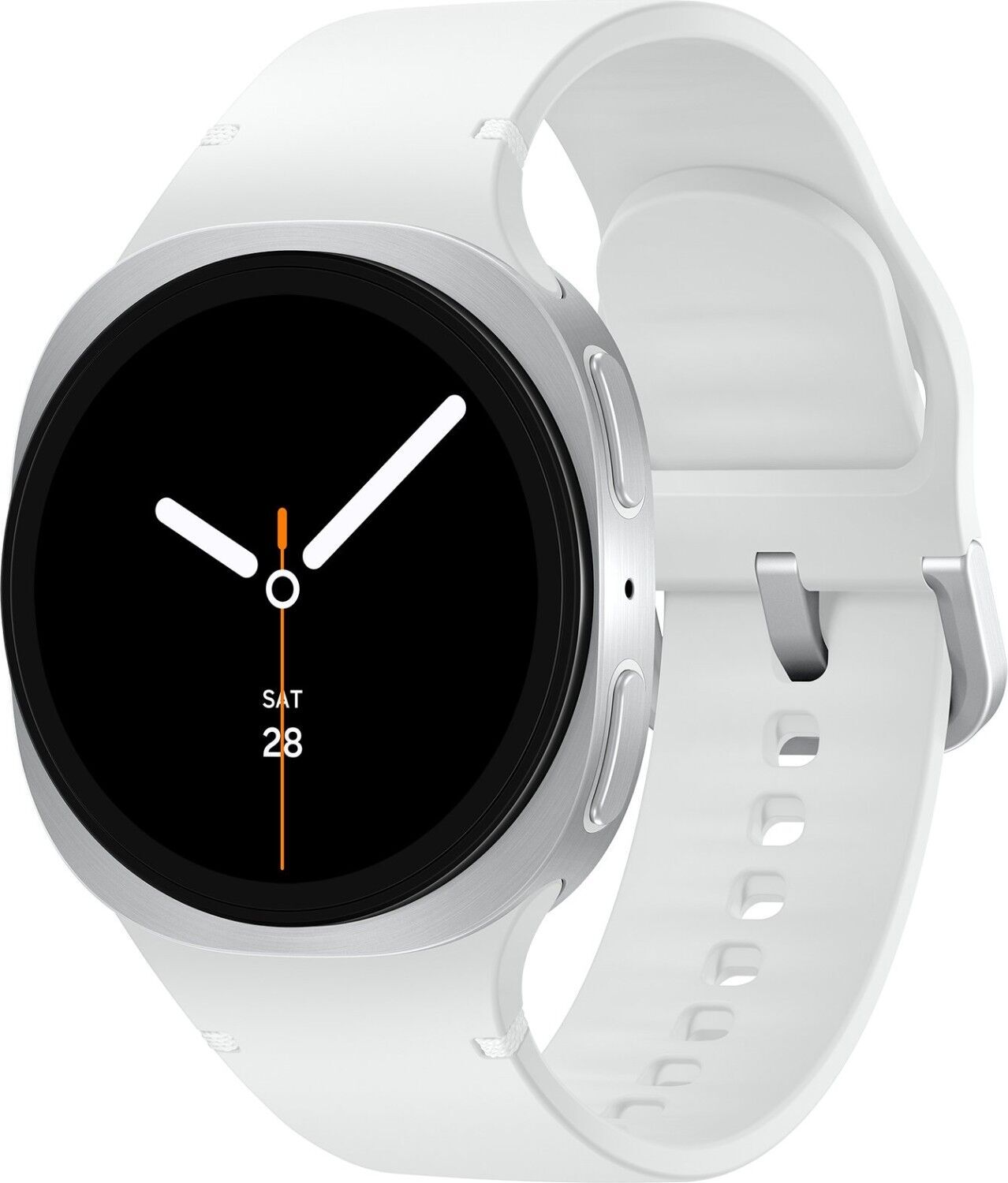 Samsung Galaxy Watch 8 40 mm (2025) silber Sport Band weiß S/M BT
