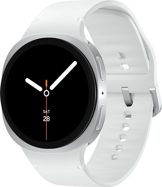 Samsung Galaxy Watch 8 44 mm (2025) | silber | Sport Band weiß | M/L | 4G 1