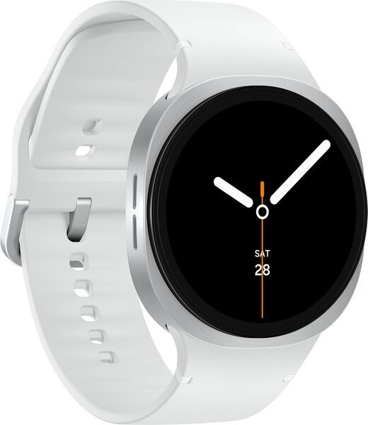 Samsung Galaxy Watch 8 44 mm (2025) | silber | Sport Band weiß | M/L | 4G 4