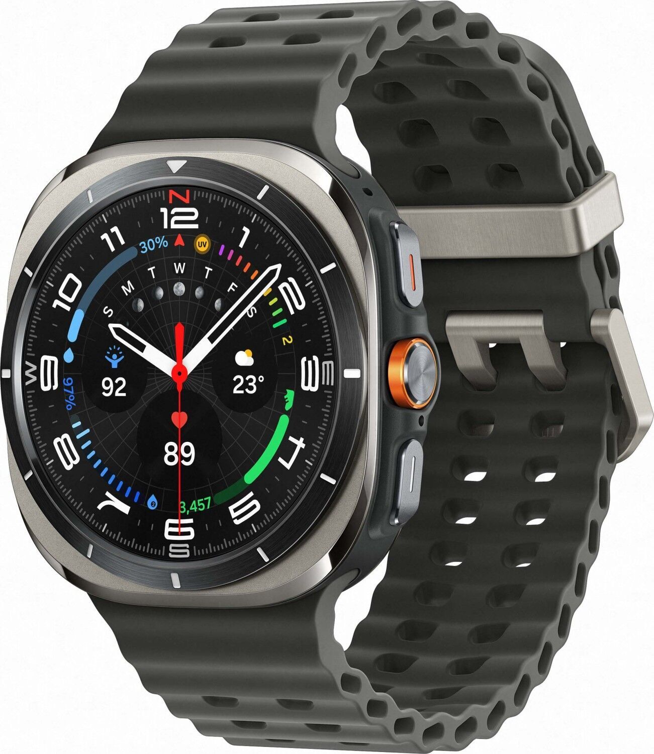 Samsung Galaxy Watch Ultra (2024) Titanium Silver Marine Band grau