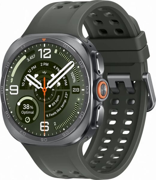 Samsung Galaxy Watch Ultra2 (2026) | Titanovo Srebrna | Pašček Marine S/M/L | Olivna, image 1 of 5