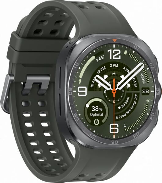 Samsung Galaxy Watch Ultra2 (2026) | Titanovo Srebrna | Pašček Marine S/M/L | Olivna, image 3 of 5