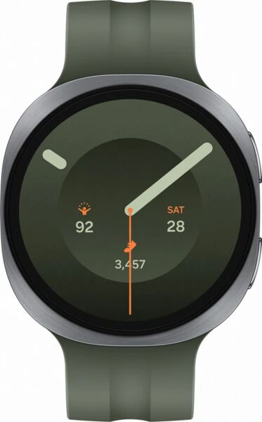 Samsung Galaxy Watch9 44 mm (2026) | silver | sport band | olive | M/L, image 2 of 5