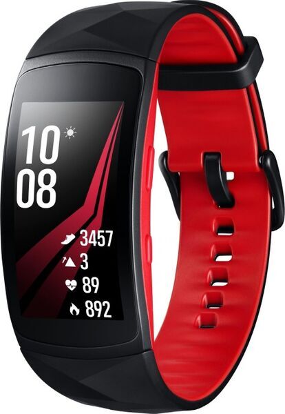 Samsung Gear Fit 2 Pro (2017) | Didelis | Juoda/Raudona, image 1 of 2